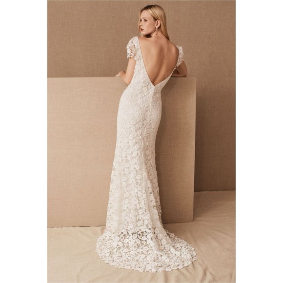 BHLDN Wtoo Francila Wedding Gown Lace Size 4 & 14 - Picture 2 of 9